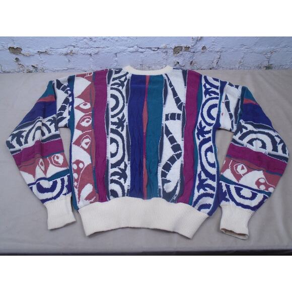 Coogi Style 3D Crewneck Sweater Sz Large Men’s Vintage Hip Hop American Priority - Picture 12 of 12